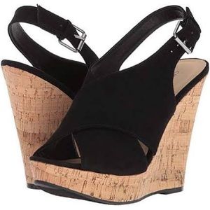 Chines Laundry Black Wedges